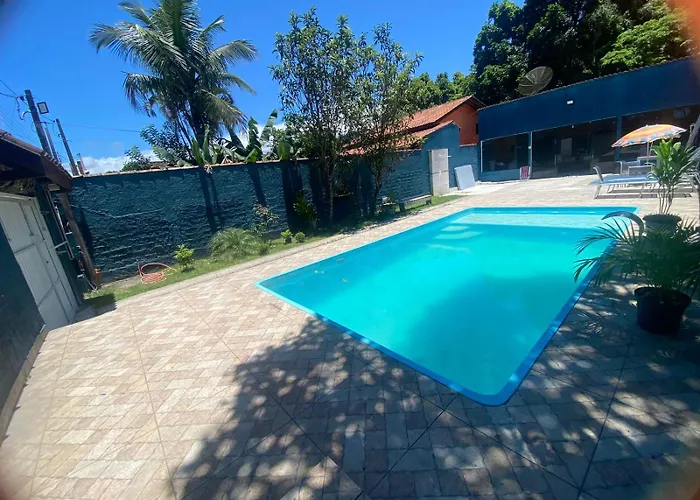 Casa Com Piscina Em Bertioga Bem Proxima Ao Mar Com 2 Suites E Internet